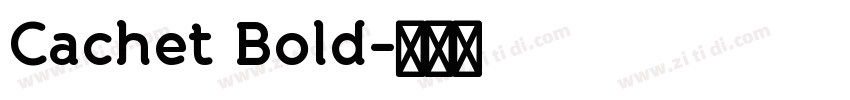 Cachet Bold字体转换